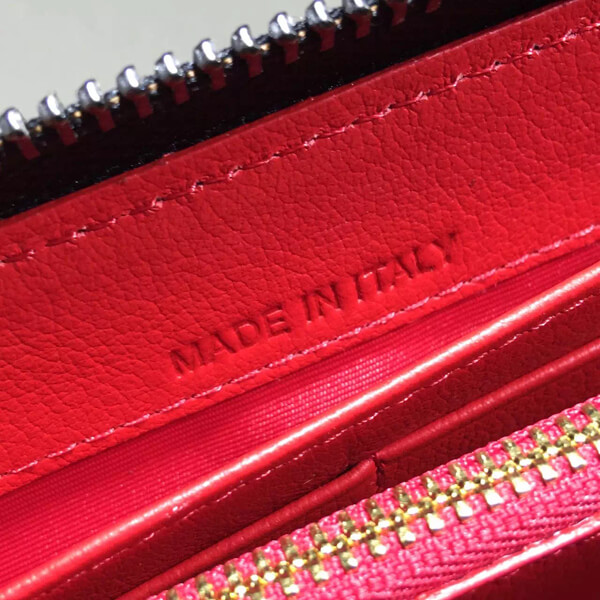 クリスチャン ルブタンコピー 　2015年春夏新作カーフスキン　ラウンドファスナー長財布PANETTONE WALLET CALF P/SPIKES/RING 1155016 B071